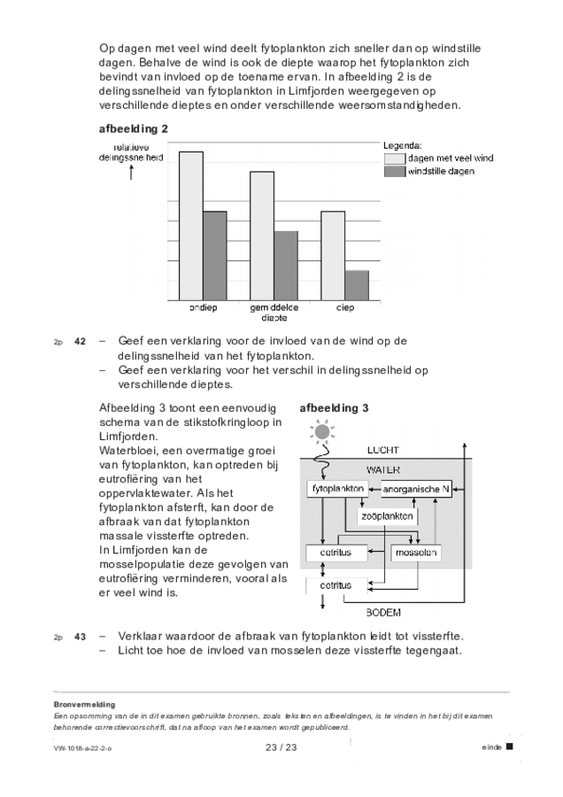 Opgaven examen VWO biologie 2022, tijdvak 2. Pagina 23