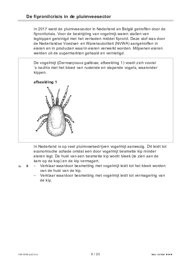 Opgaven examen VWO biologie 2022, tijdvak 2. Pagina 5