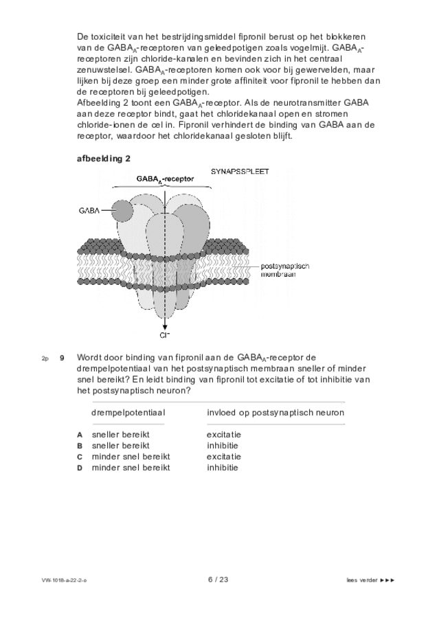 Opgaven examen VWO biologie 2022, tijdvak 2. Pagina 6