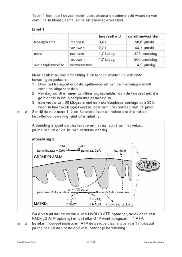 Opgaven examen VWO biologie 2022, tijdvak 3. Pagina 3