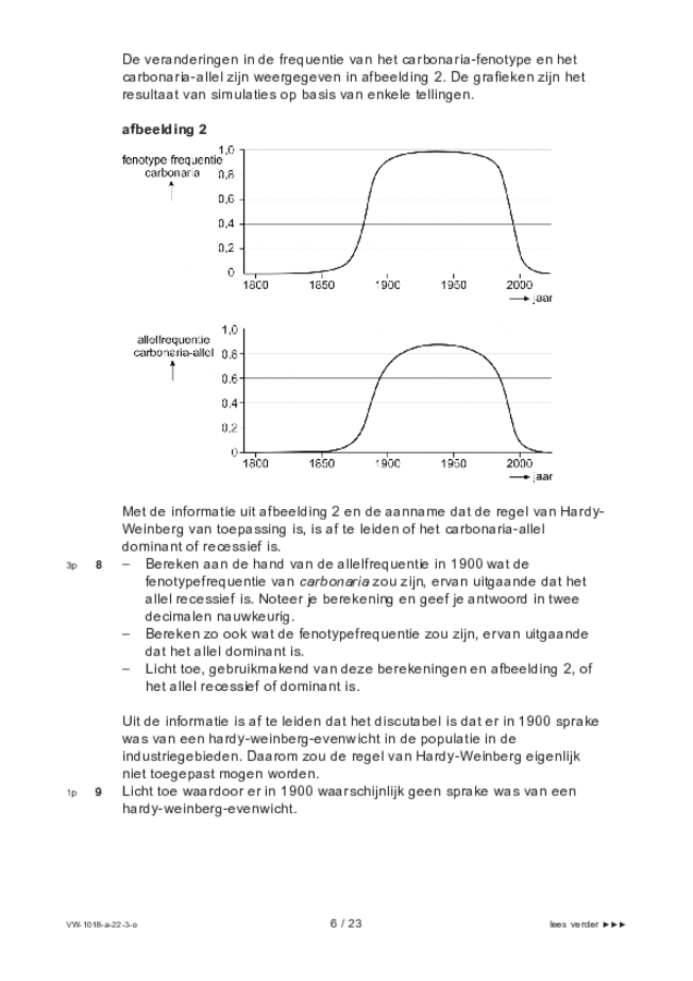 Opgaven examen VWO biologie 2022, tijdvak 3. Pagina 6