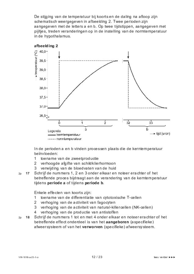 Opgaven examen VWO biologie 2023, tijdvak 1. Pagina 12