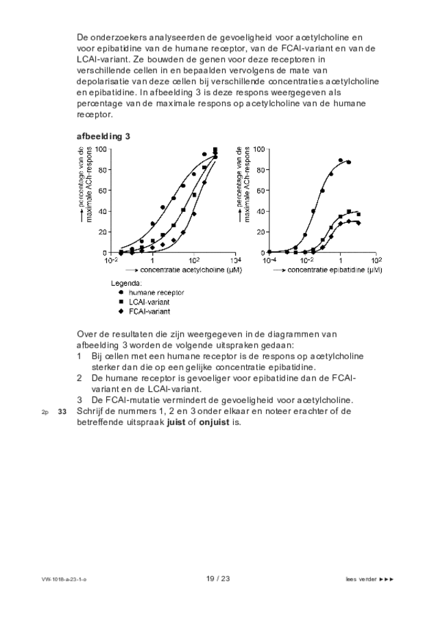 Opgaven examen VWO biologie 2023, tijdvak 1. Pagina 19