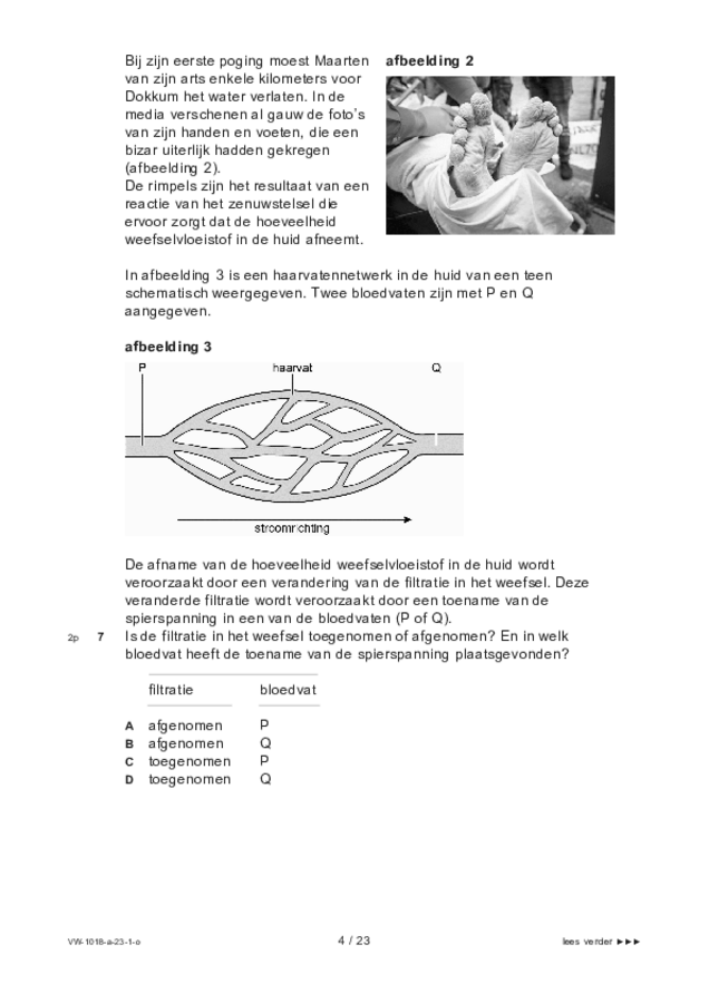 Opgaven examen VWO biologie 2023, tijdvak 1. Pagina 4