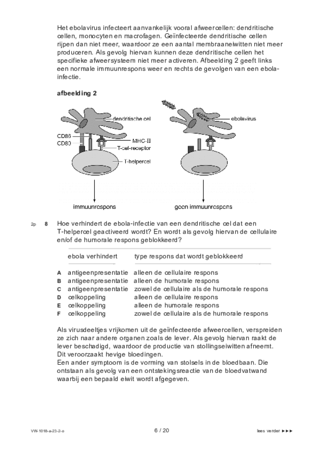 Opgaven examen VWO biologie 2023, tijdvak 2. Pagina 6