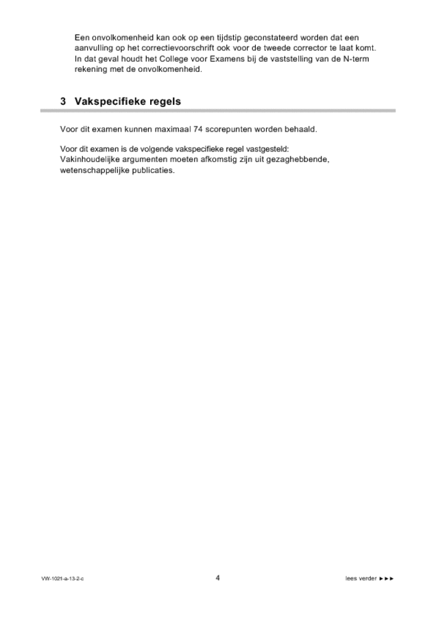 Correctievoorschrift examen VWO geschiedenis 2013, tijdvak 2. Pagina 4