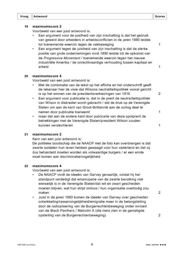 Examen Vwo 2014 Tijdvak 1 Geschiedenis