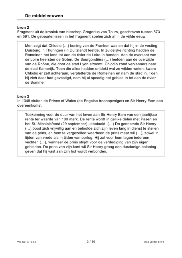 Bijlage examen VWO geschiedenis 2015, tijdvak 1. Pagina 3