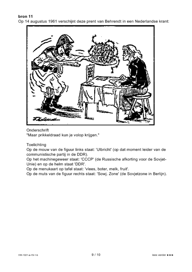 Bijlage examen VWO geschiedenis 2015, tijdvak 1. Pagina 9