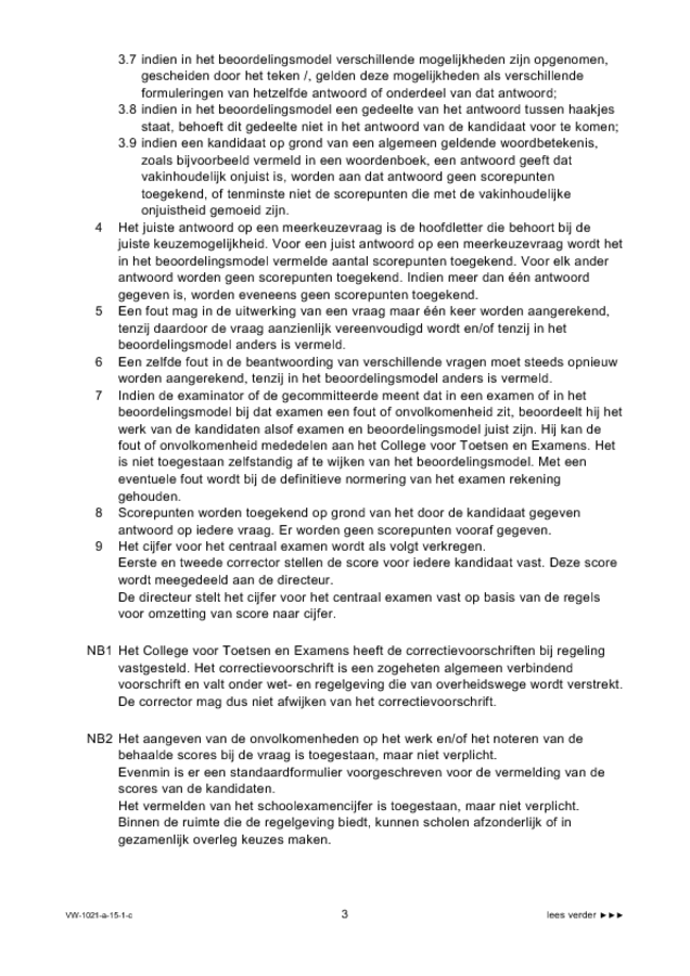 Correctievoorschrift examen VWO geschiedenis 2015, tijdvak 1. Pagina 3