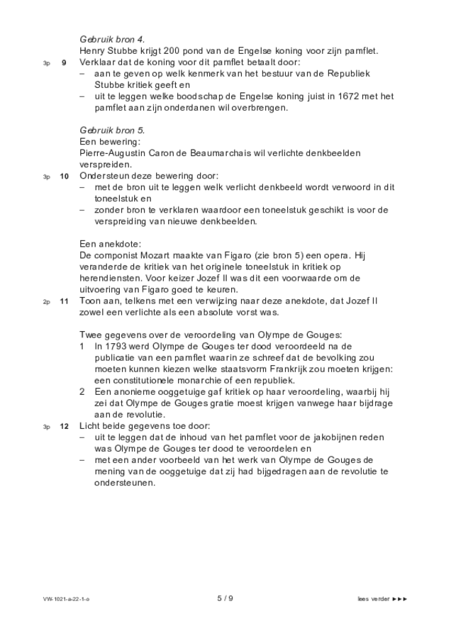 Opgaven examen VWO geschiedenis 2022, tijdvak 1. Pagina 5