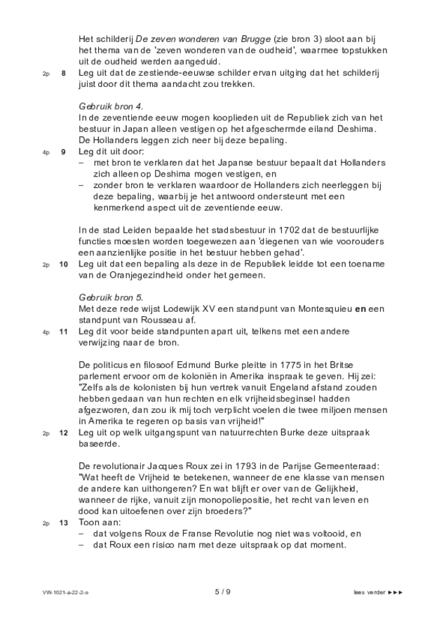 Opgaven examen VWO geschiedenis 2022, tijdvak 2. Pagina 5