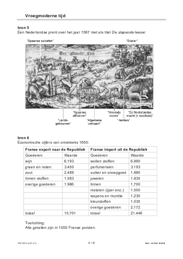 Bijlage examen VWO geschiedenis 2022, tijdvak 3. Pagina 4