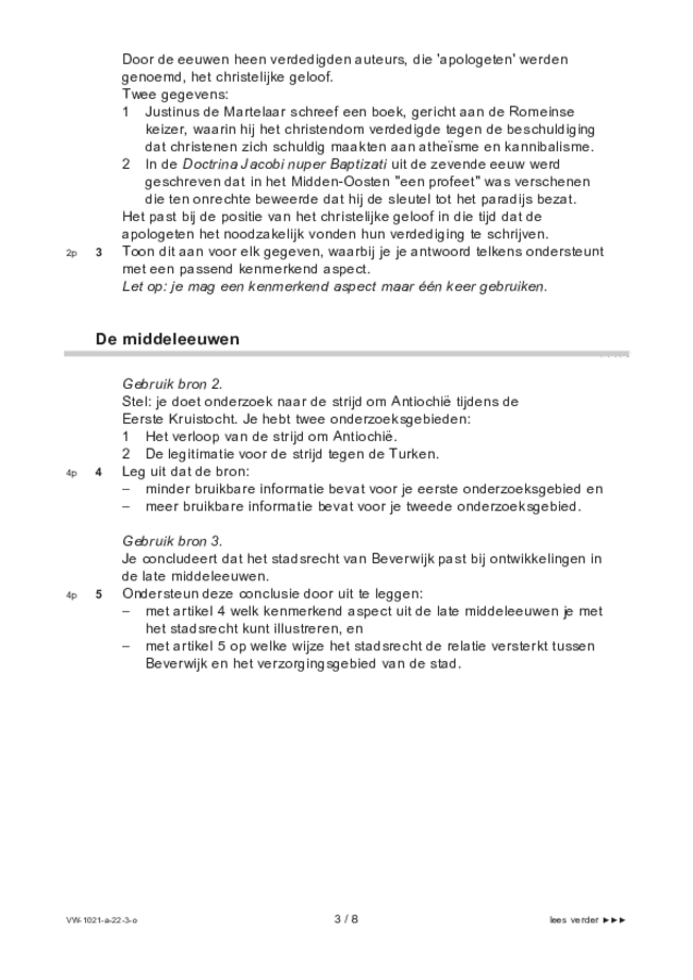 Opgaven examen VWO geschiedenis 2022, tijdvak 3. Pagina 3