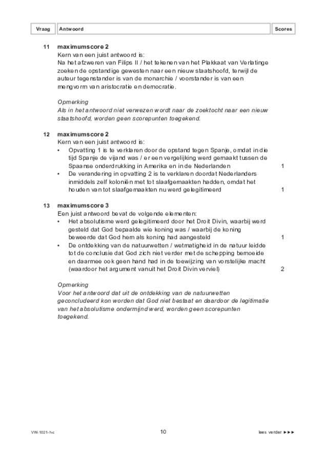 Correctievoorschrift examen VWO geschiedenis 2022, tijdvak 1. Pagina 10