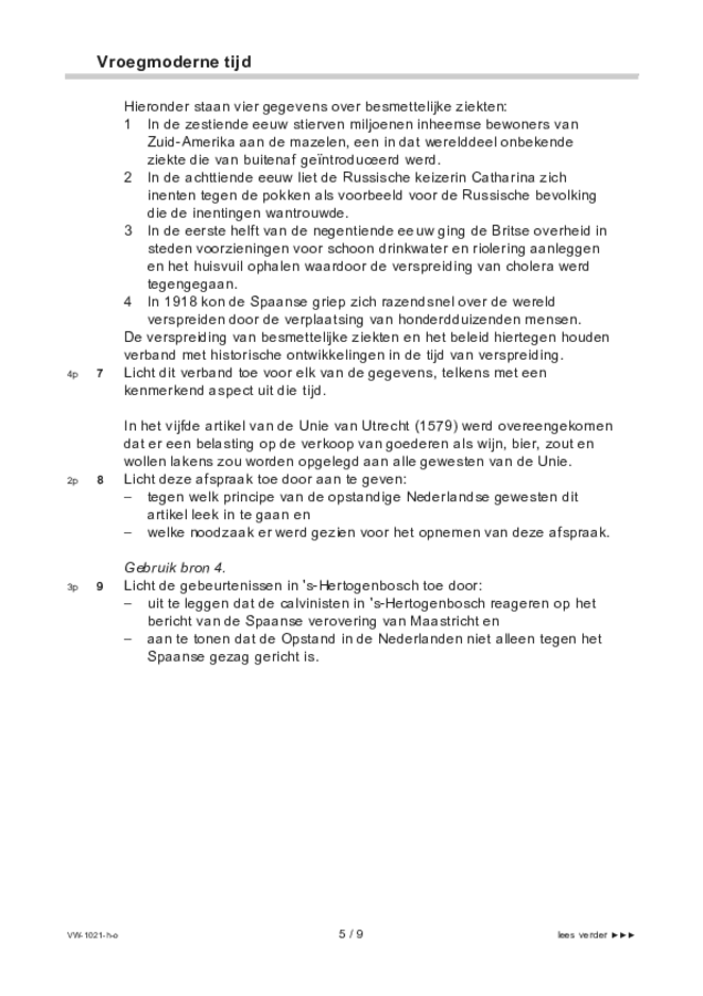 Opgaven examen VWO geschiedenis 2022, tijdvak 1. Pagina 5