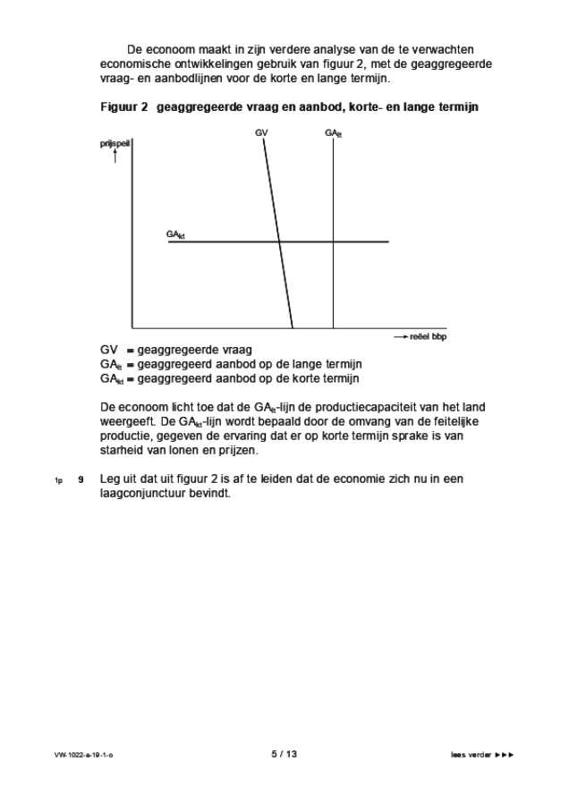 Opgaven examen VWO economie 2019, tijdvak 1. Pagina 5