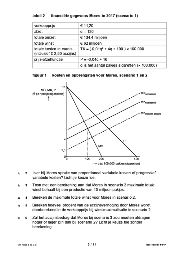 Opgaven examen VWO economie 2019, tijdvak 2. Pagina 3