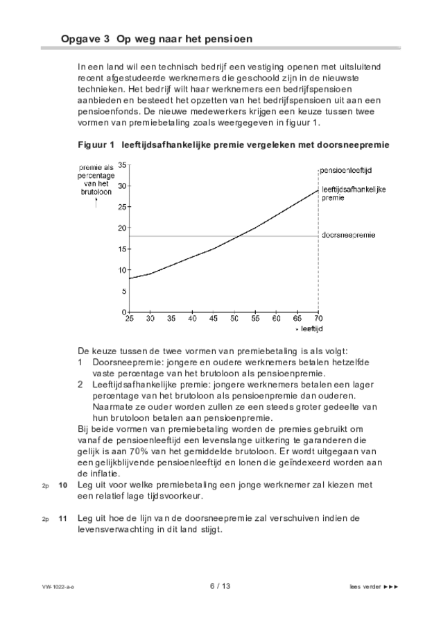 Opgaven examen VWO economie 2021, tijdvak 1. Pagina 6