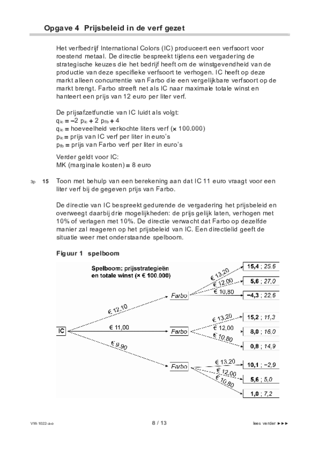 Opgaven examen VWO economie 2021, tijdvak 1. Pagina 8