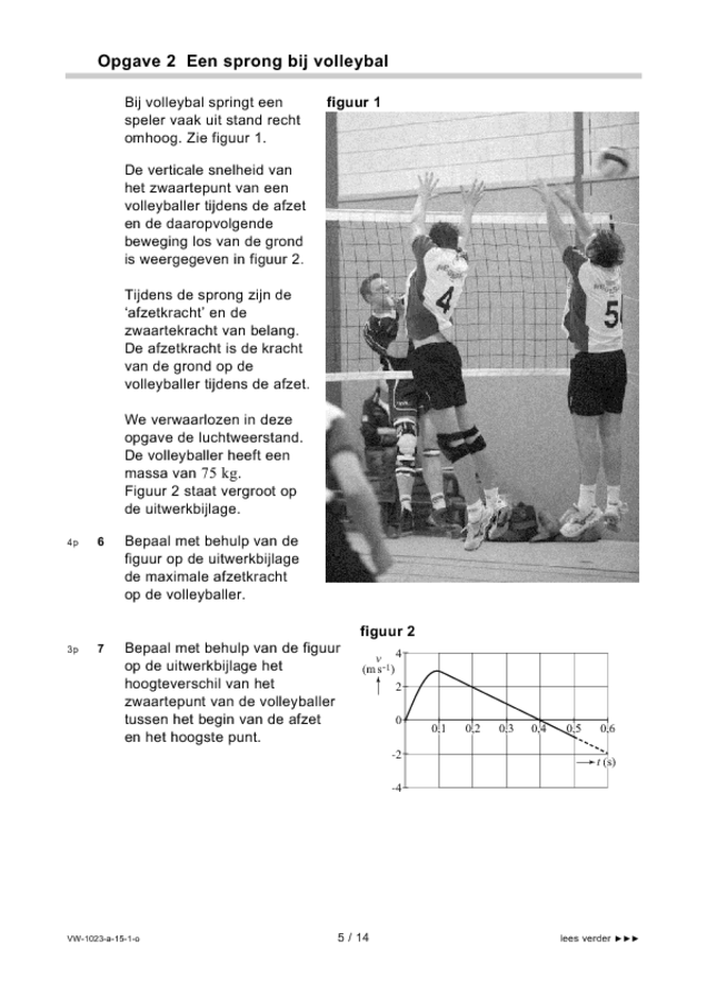 Opgaven examen VWO natuurkunde 2015, tijdvak 1. Pagina 5