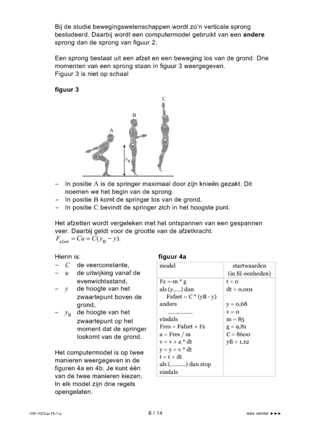 Opgaven examen VWO natuurkunde 2015, tijdvak 1. Pagina 6