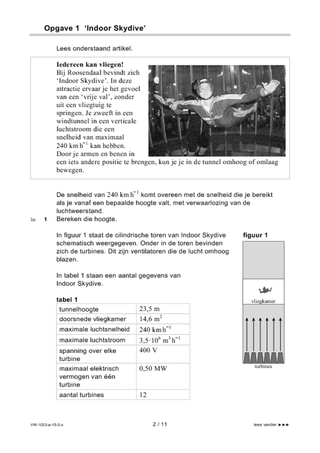 Opgaven examen VWO natuurkunde 2015, tijdvak 2. Pagina 2