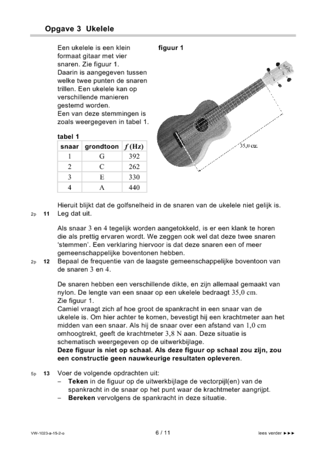 Opgaven examen VWO natuurkunde 2015, tijdvak 2. Pagina 6