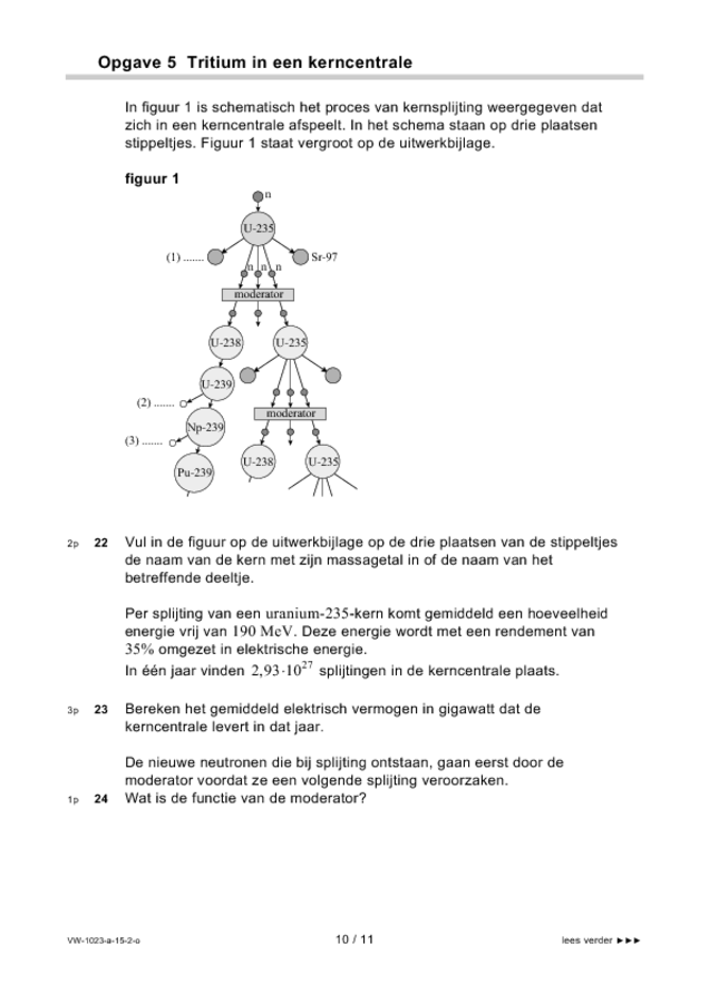 Opgaven examen VWO natuurkunde 2015, tijdvak 2. Pagina 10