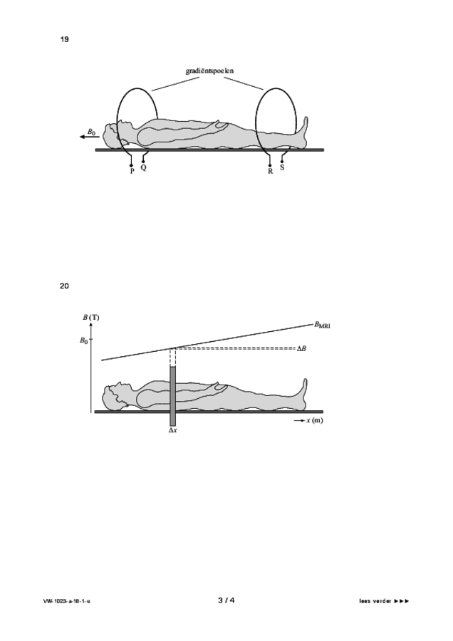 Uitwerkbijlage examen VWO natuurkunde 2018, tijdvak 1. Pagina 3