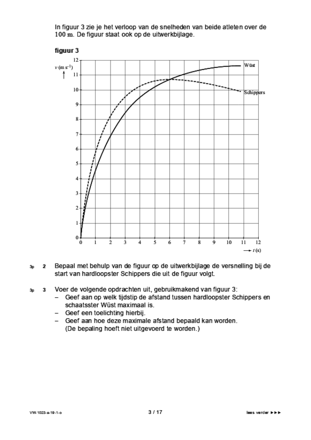 Opgaven examen VWO natuurkunde 2019, tijdvak 1. Pagina 3