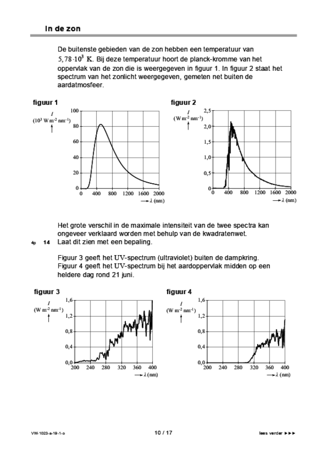 Opgaven examen VWO natuurkunde 2019, tijdvak 1. Pagina 10