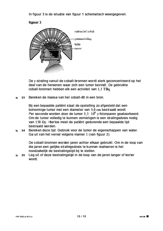 Opgaven examen VWO natuurkunde 2019, tijdvak 2. Pagina 15