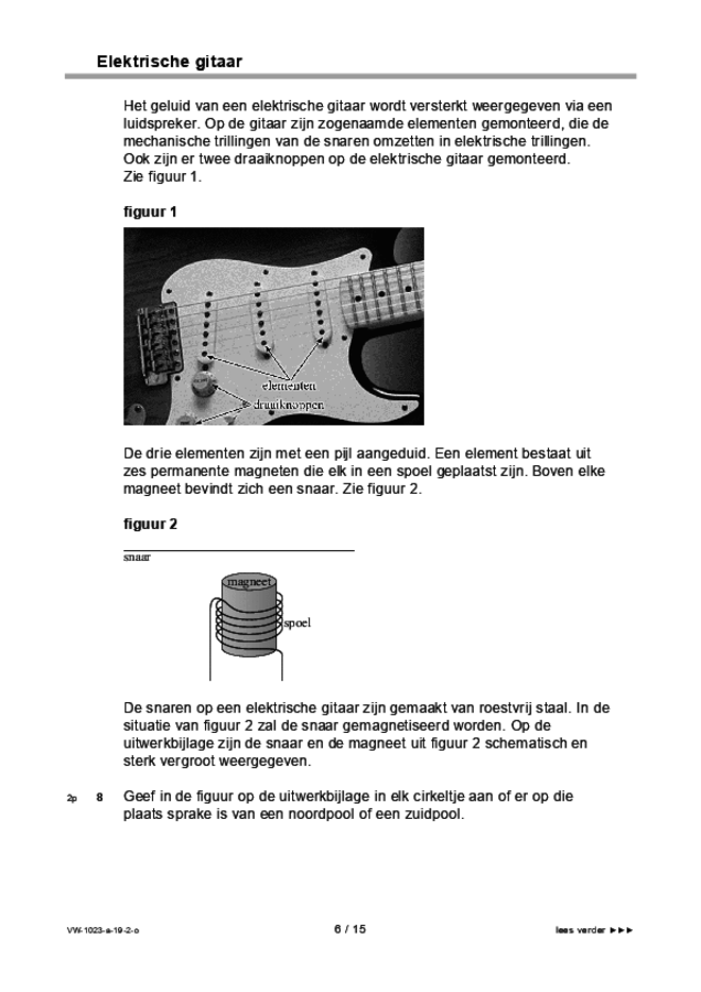 Opgaven examen VWO natuurkunde 2019, tijdvak 2. Pagina 6