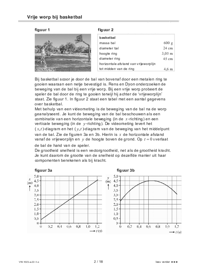 Opgaven examen VWO natuurkunde 2022, tijdvak 1. Pagina 2