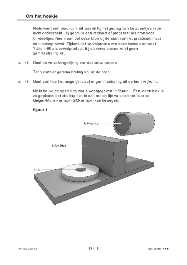 Opgaven examen VWO natuurkunde 2022, tijdvak 1. Pagina 13