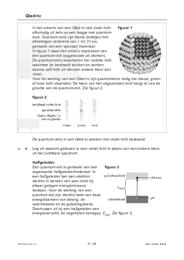 Opgaven examen VWO natuurkunde 2022, tijdvak 1. Pagina 5