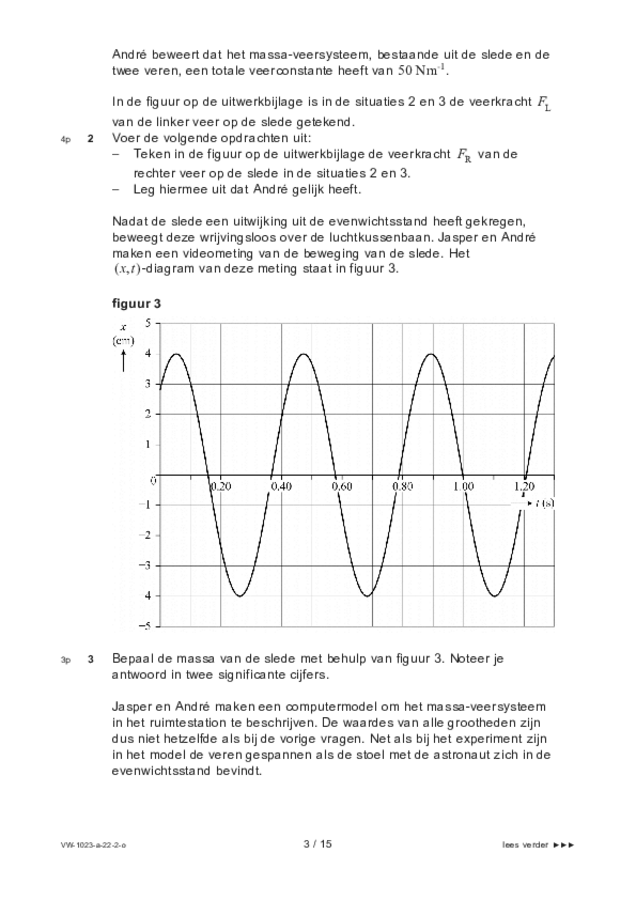 Opgaven examen VWO natuurkunde 2022, tijdvak 2. Pagina 3