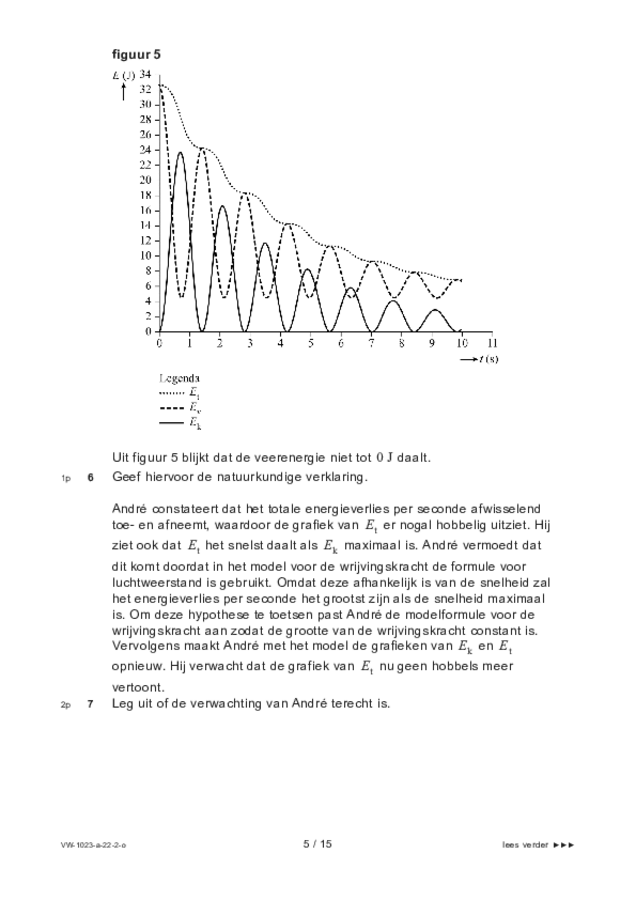 Opgaven examen VWO natuurkunde 2022, tijdvak 2. Pagina 5