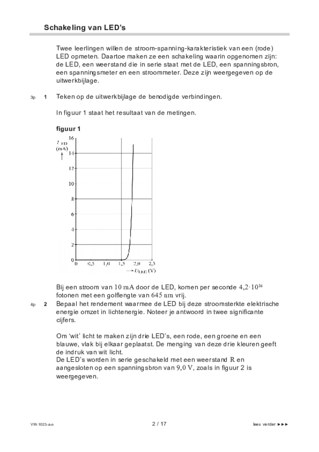 Opgaven examen VWO natuurkunde 2022, tijdvak 3. Pagina 2