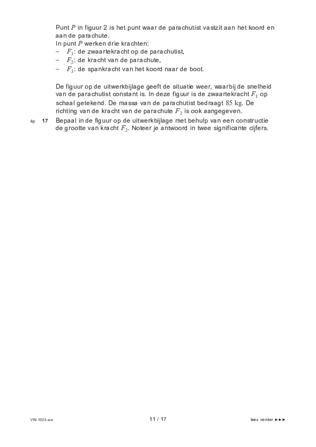 Opgaven examen VWO natuurkunde 2022, tijdvak 3. Pagina 11