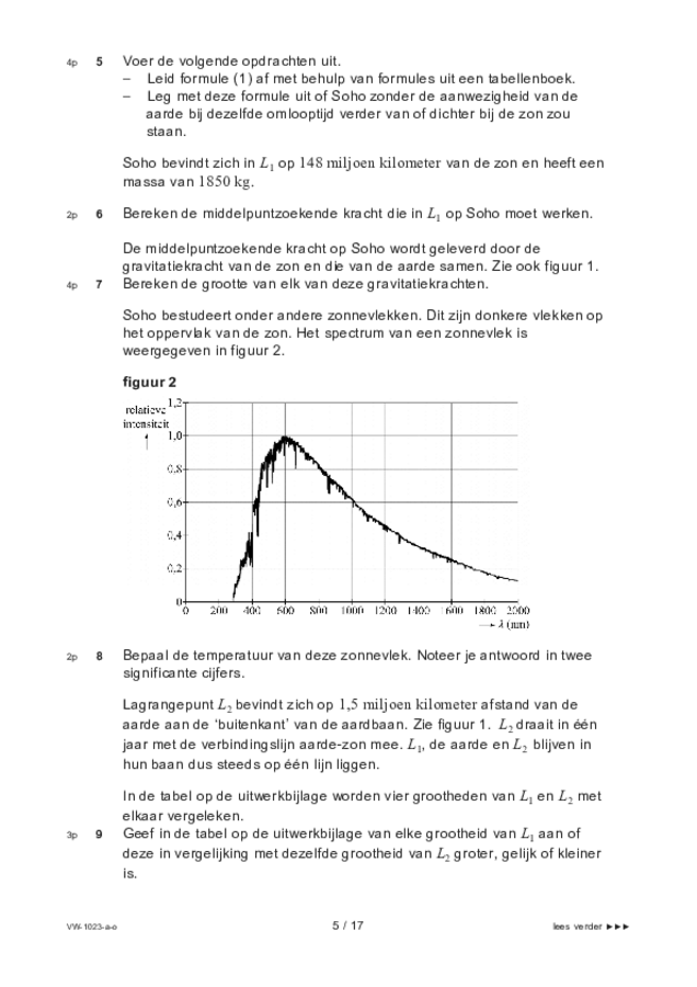 Opgaven examen VWO natuurkunde 2022, tijdvak 3. Pagina 5