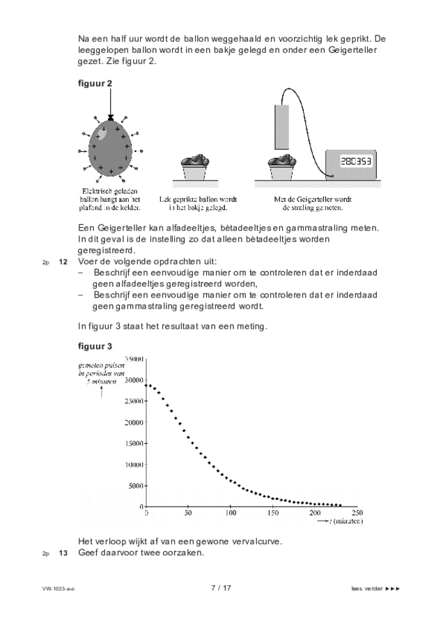 Opgaven examen VWO natuurkunde 2022, tijdvak 3. Pagina 7