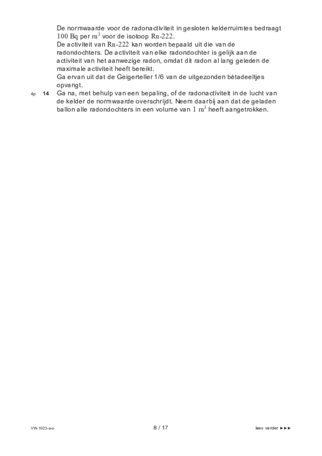 Opgaven examen VWO natuurkunde 2022, tijdvak 3. Pagina 8