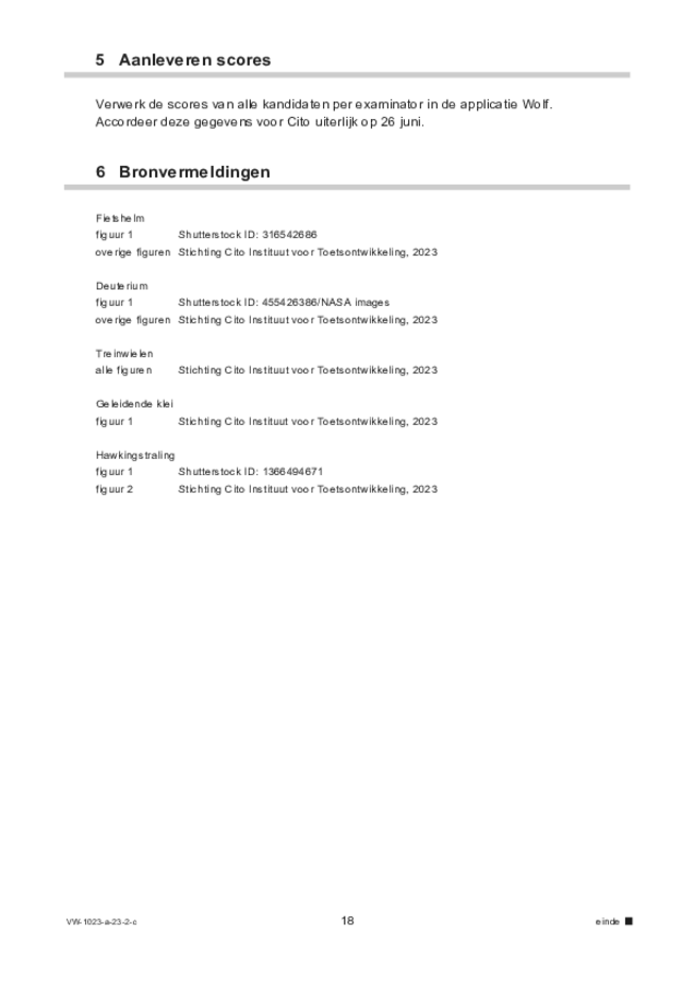 Correctievoorschrift examen VWO natuurkunde 2023, tijdvak 2. Pagina 18