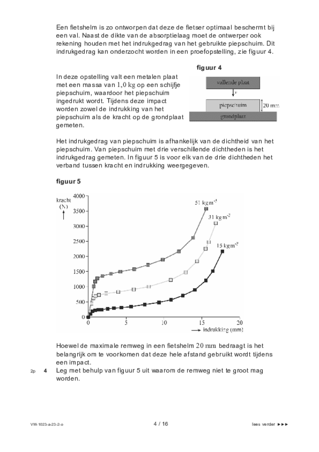 Opgaven examen VWO natuurkunde 2023, tijdvak 2. Pagina 4