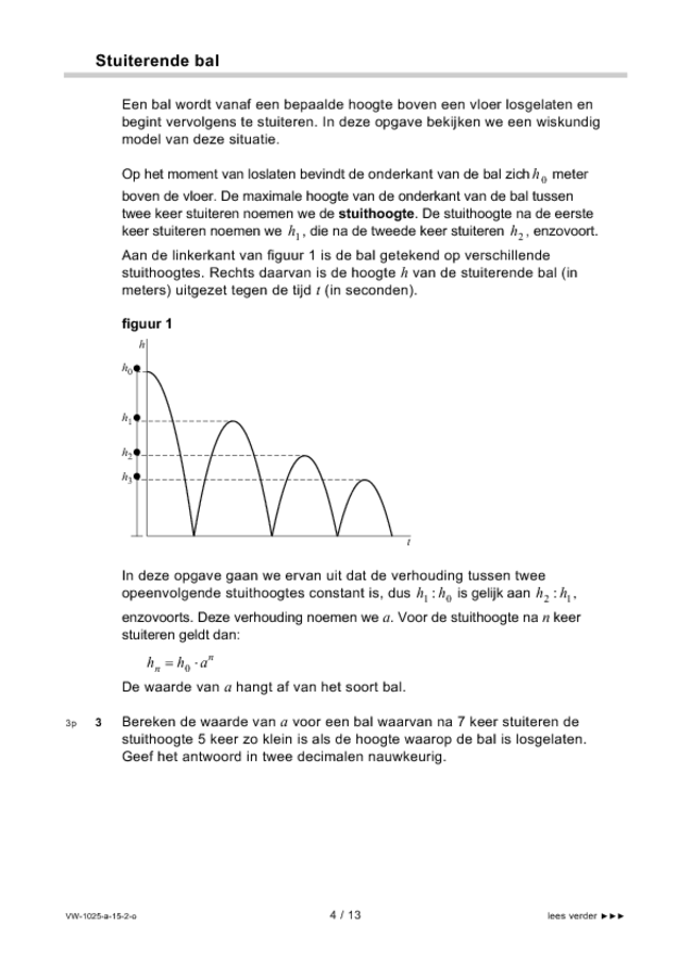 Wiskunde B Eindexamens Voorbereidend Wetenschappelijk Onderwijs ...