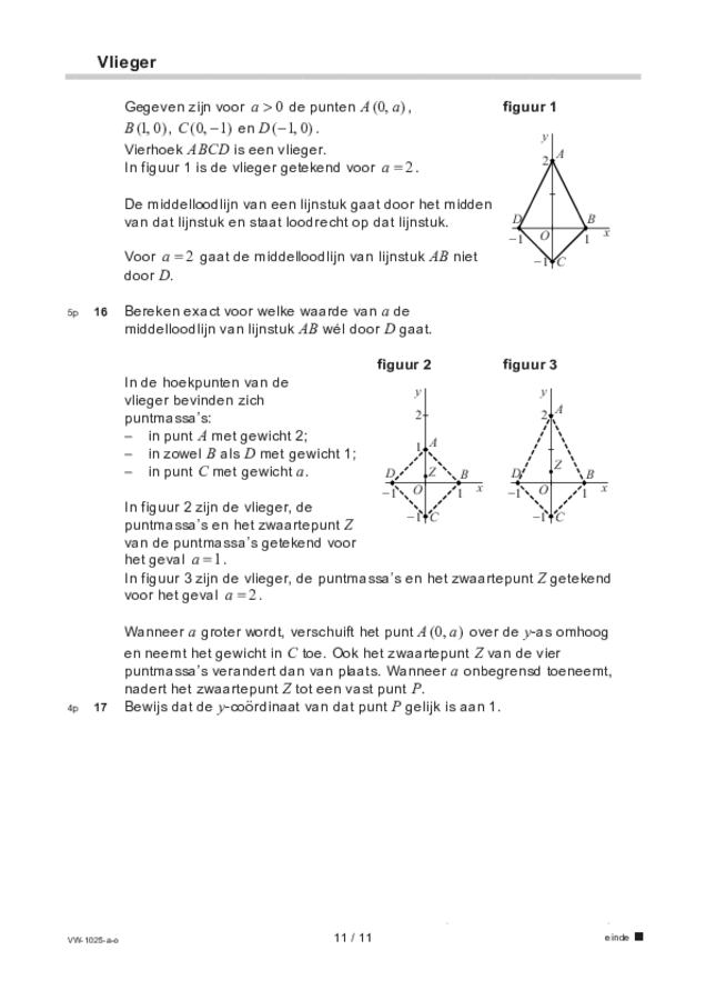 Opgaven examen VWO wiskunde B 2022, tijdvak 1. Pagina 11