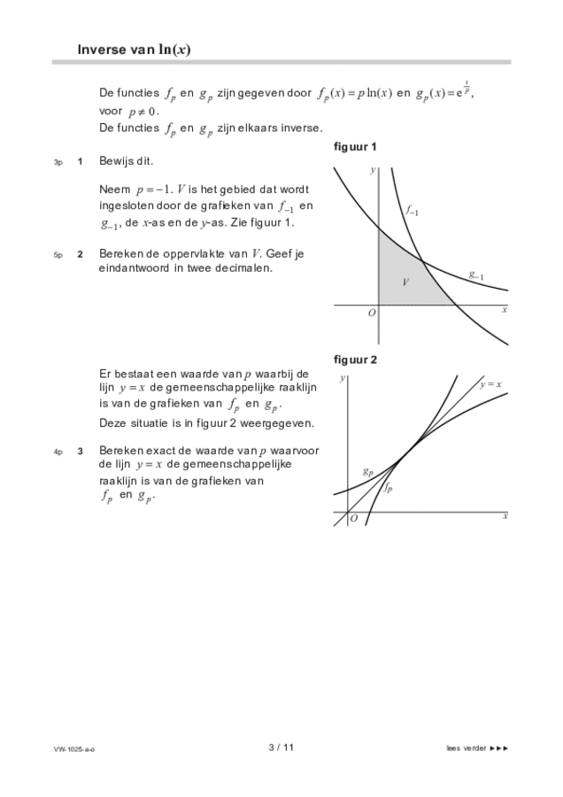 Opgaven examen VWO wiskunde B 2022, tijdvak 1. Pagina 3