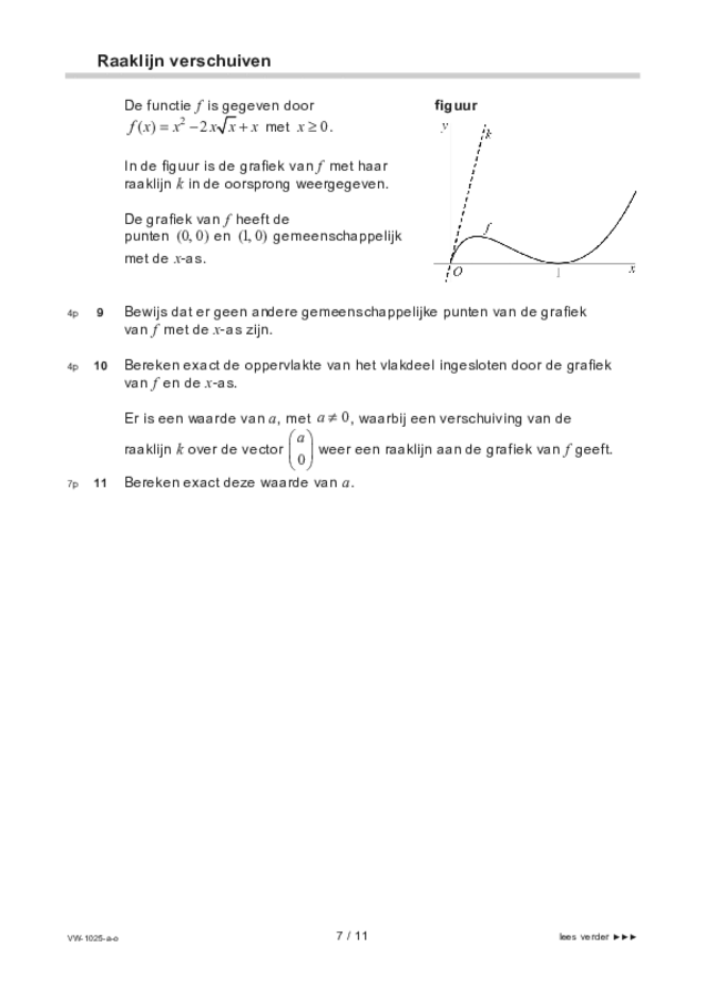 Opgaven examen VWO wiskunde B 2022, tijdvak 1. Pagina 7